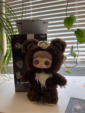 Maymei DarkForest Bell Bear plush hanging card
